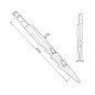Kotwa metalowa do słupków belek drewnianych GLOB-TOOLS GT-U-45
