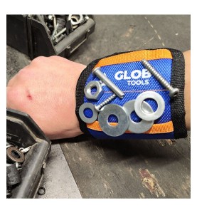 Opaska magnetyczna GLOB TOOLS na rękę (niebieska)