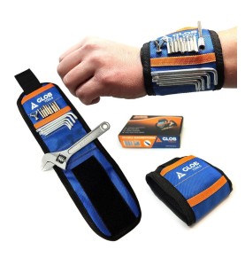 Opaska magnetyczna GLOB TOOLS na rękę (niebieska)