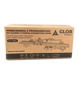 Przecinarka z prowadnicami GLOB TOOLS GT-125A do glazury z tarczą diamentową 125mm