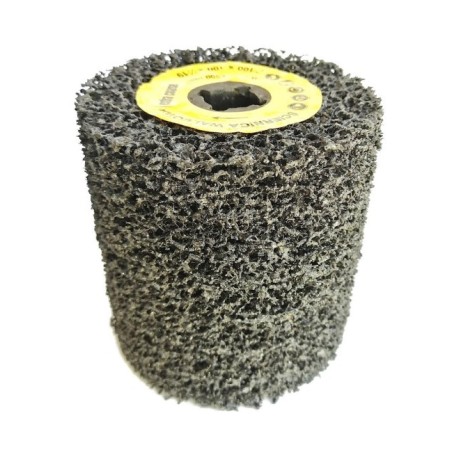 Ściernica walcowa z twardej włókniny spienionej 100x100x19mm granulacja 40 Satyniarka