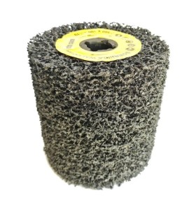 Ściernica walcowa z twardej włókniny spienionej 100x100x19mm granulacja 40 Satyniarka