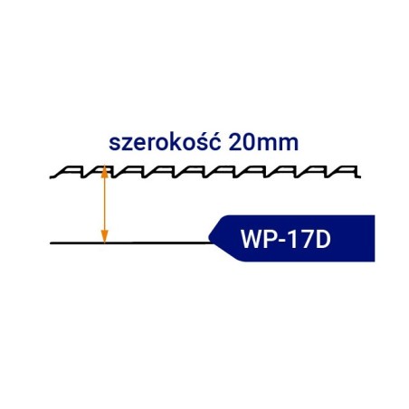 Nóż taśmowy specjalistyczny WP17D szerokość 20mm
