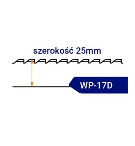 Nóż taśmowy specjalistyczny WP17D szerokość 25mm