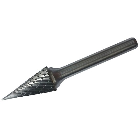 Frez węglikowy (pilnik obrotowy) trzpień 6mm. stożkowy z czołem szpiczastym kształt M 12x60mm