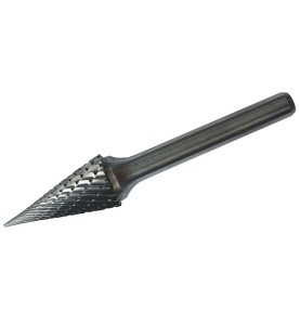 Frez węglikowy (pilnik obrotowy) trzpień 6mm. stożkowy z czołem szpiczastym kształt M 12x60mm