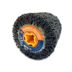Ściernica walcowa z twardej włókniny spienionej GLOB TOOLS 100x100x19mm granulacja 40 Satyniarka