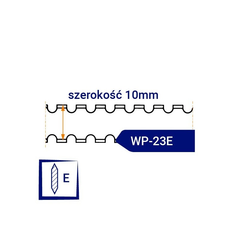 Nóż taśmowy specjalistyczny dwuostrzowy WP23E szerokość 10mm Nóż taśmowy specjalistyczny dwuostrzowy WP23E szerokość 10mm