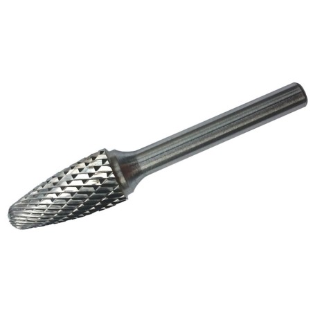 Frez węglikowy (pilnik obrotowy) trzpień 6mm. łukowy z czołem zaokrąglonym kształt F 12x60mm