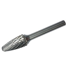 Frez węglikowy (pilnik obrotowy) trzpień 6mm. łukowy z czołem zaokrąglonym kształt F 12x60mm
