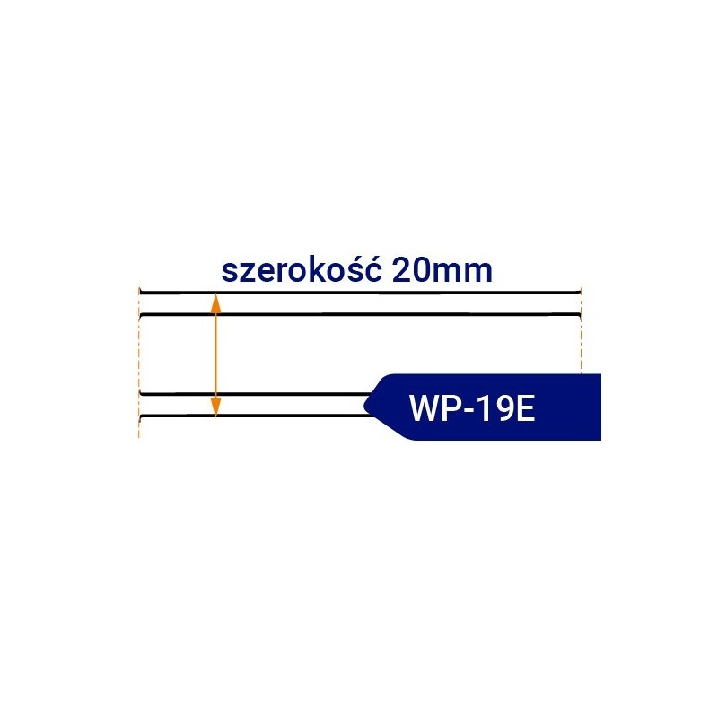 Nóż taśmowy dwustronnie ostrzony WP19E szerokość 20mm