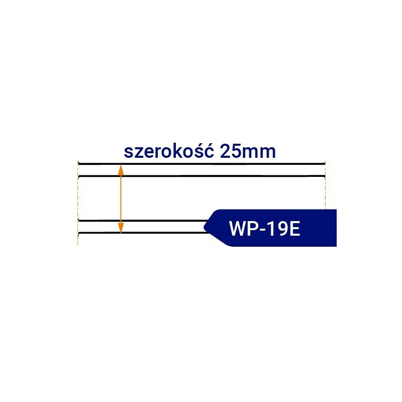Nóż taśmowy dwustronnie ostrzony WP19E szerokość 25mm