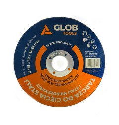 Tarcza tnąca do stali GLOB TOOLS 125x1,0x22,23mm