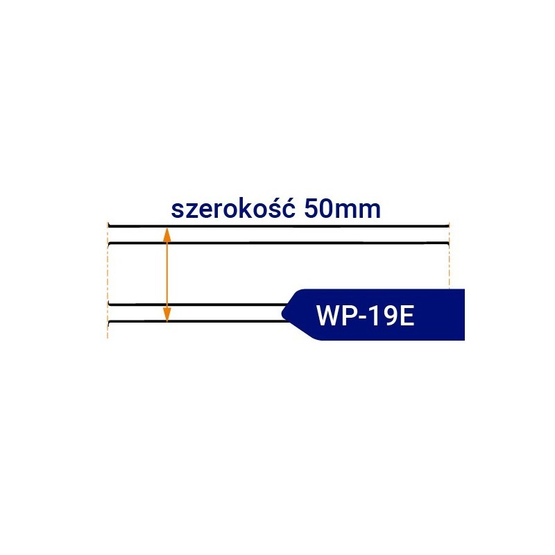 Nóż taśmowy dwustronnie ostrzony WP19E szerokość 50mm