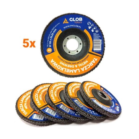 Tarcza listkowa lamelkowa GLOB TOOLS T29 ∅ 125mm / 72 listki standard