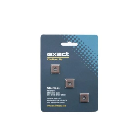 Płytki skrawające do Exact PipeBevel 220E/360E System (komplet 3 szt.) do stali nierdzewnej