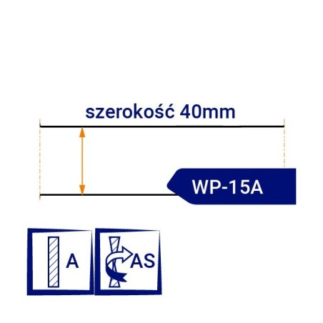 Nóż taśmowy nieostrzony WP15A szerokość 40mm