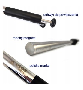 Miotła magnetyczna do podłóg + ręczny zbieracz wiórów