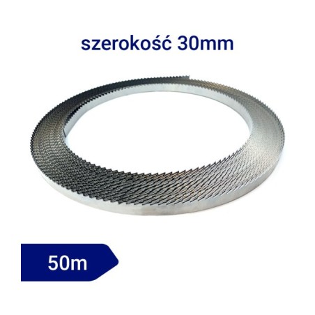 Piła taśmowa do drewna GLOB 30x0,80mm, podziałka 10mm, 50mb