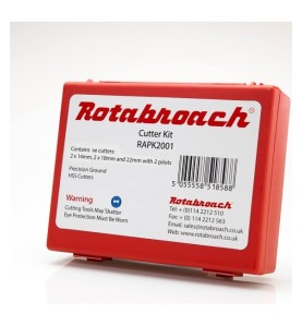 Wiertła trepanacyjne Rotabroach – zestaw 5szt krótkie + 2 piloty (średnice 14.16.18.20.22)
