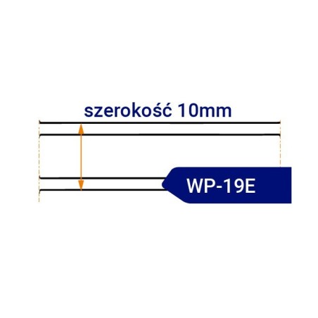 Nóż taśmowy dwustronnie ostrzony WP19E szerokość 10mm