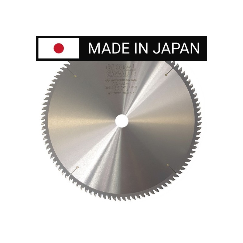 Piła tarczowa do cięcia aluminium GLOBAL SAW 305 x 2,8/2,2 x 25,4mm / 100z CERMET JAPAN