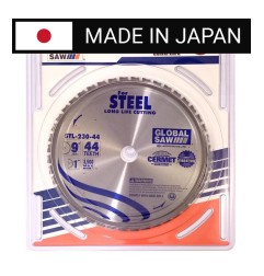Piła tarczowa do cięcia stali GLOBAL SAW 230 x 25,4mm / 44z CERMET JAPAN