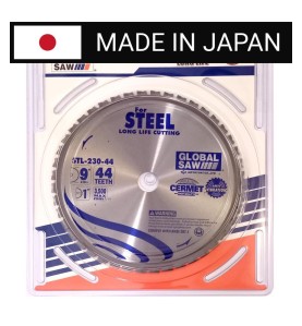 Piła tarczowa do cięcia stali GLOBAL SAW 230 x 25,4mm / 44z CERMET JAPAN