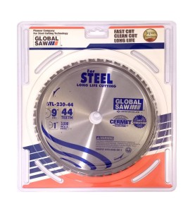 Piła tarczowa do cięcia stali GLOBAL SAW 230 x 25,4mm / 44z CERMET JAPAN