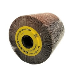 Ściernica walcowa listkowa  z płótna 100x100x19mm Satyniarka