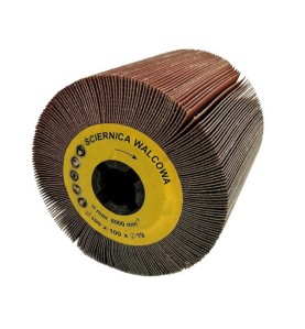 Ściernica walcowa listkowa  z płótna 100x100x19mm Satyniarka