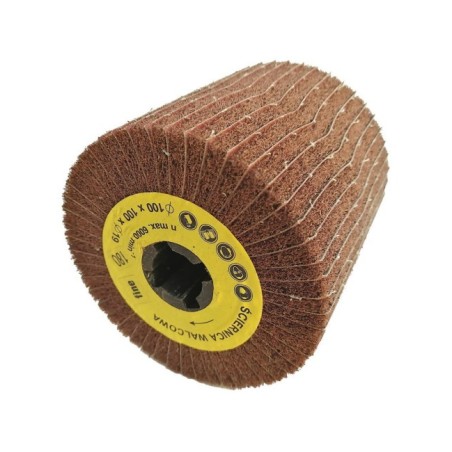 Ściernica walcowa listkowa  kombi 100x100x19mm Satyniarka