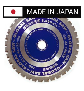Piła tarczowa do cięcia grubej stali GLOBAL SAW 180 x 1,85/1,45 x 20mm / 36z CERMET JAPAN