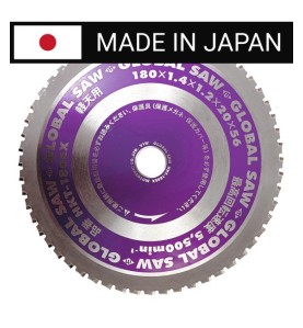 Piła tarczowa do cięcia cienkiej stali GLOBAL SAW 180 x 1,4/1,2 x 20mm / 56z CERMET JAPAN