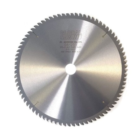 Piła tarczowa do cięcia aluminium GLOBAL SAW 255 x 2,4/1,9 x 25,4mm / 80z CERMET JAPAN
