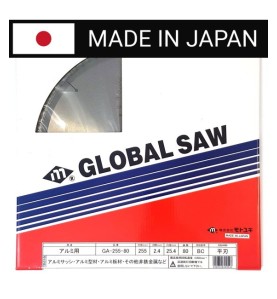 Piła tarczowa do cięcia aluminium GLOBAL SAW 255 x 2,4/1,9 x 25,4mm / 80z CERMET JAPAN