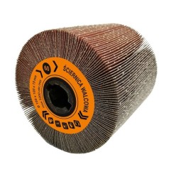Ściernica walcowa listkowa  z płótna 100x100x19mm do zestawów ALU Satyniarka