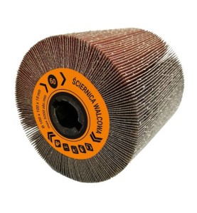 Ściernica walcowa listkowa  z płótna 100x100x19mm do zestawów ALU Satyniarka