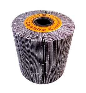 Ściernica walcowa listkowa  z płótna 100x100x19mm do zestawów ALU Satyniarka