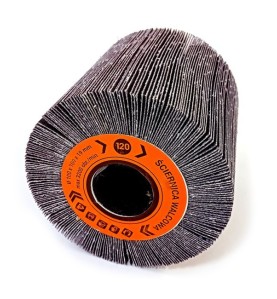 Ściernica walcowa listkowa  z płótna 100x100x19mm do zestawów ALU Satyniarka