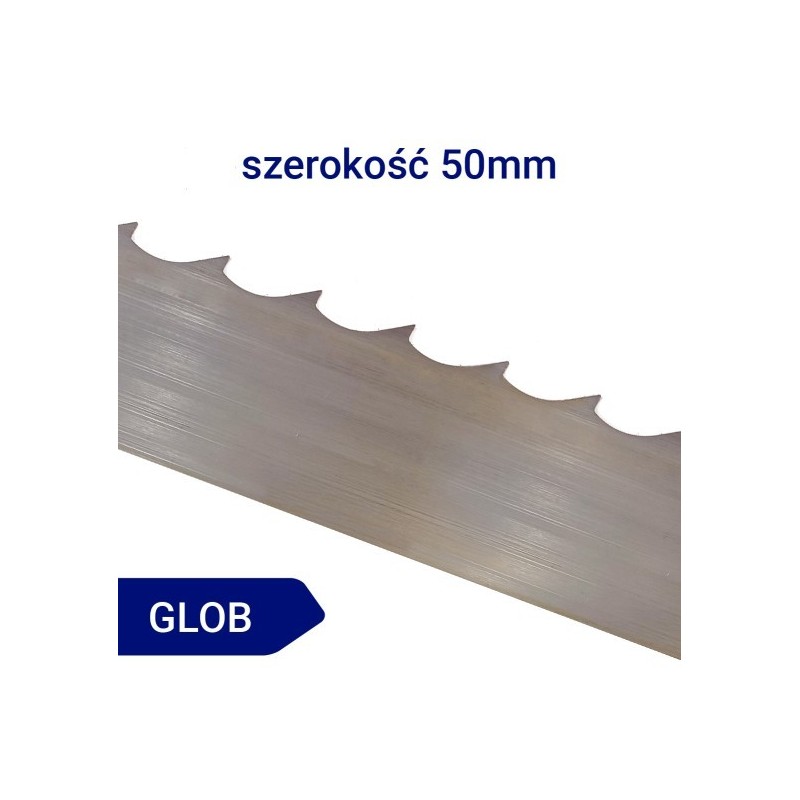 Piła taśmowa trakowa do drewna GLOB 50x1,1mm, podziałka 22,25mm