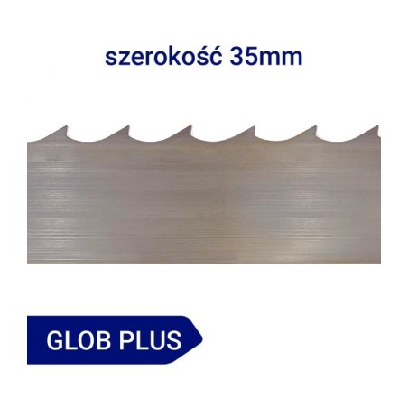 Piła taśmowa trakowa do drewna GLOB PLUS szerokość 35mm, podziałka 22,25mm