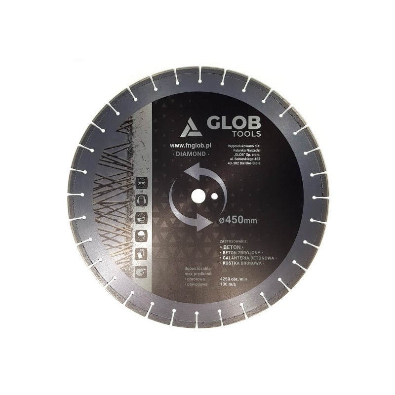 Tarcza diamentowa GLOB Beton / Beton zbrojony Tarcza diamentowa GLOB Beton / Beton zbrojony