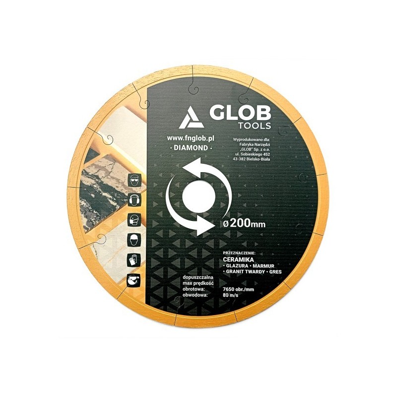 Tarcza diamentowa GLOB Ceramika Tarcza diamentowa GLOB Ceramika