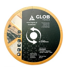 Tarcza diamentowa GLOB  Ceramika