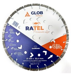Tarcza do kamienia, cegły, betonu, betonu zbrojonego Glob Tools RATEL 350mm